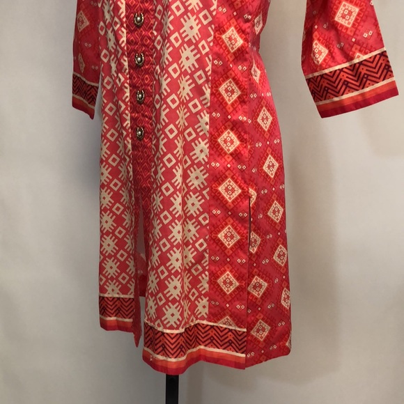 Satrangi Bonanza Women’s Tunic Pink Printed Top - Picture 6 of 12